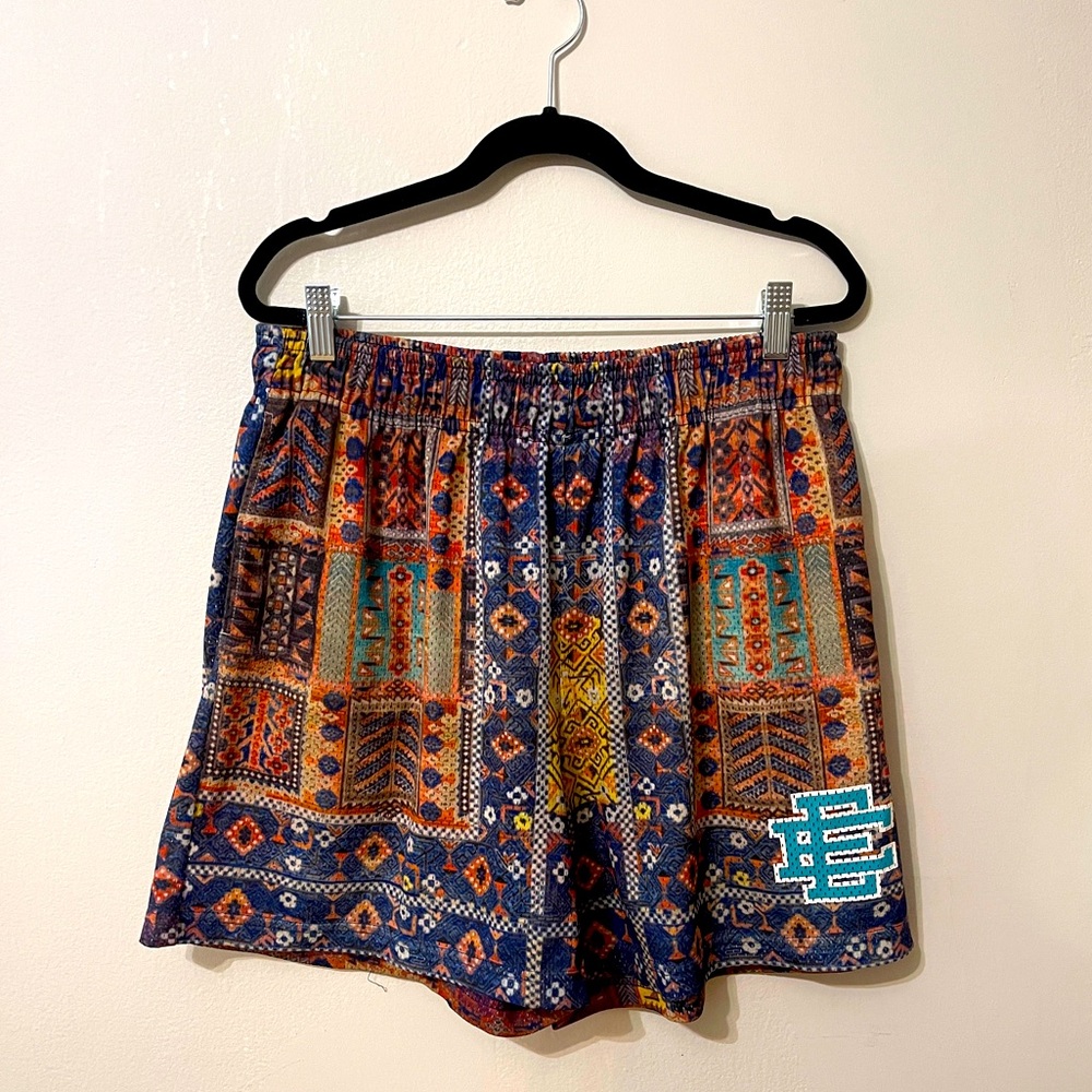 EE Eric Emanuel Men’s Basketball Shorts X-Large Paisley